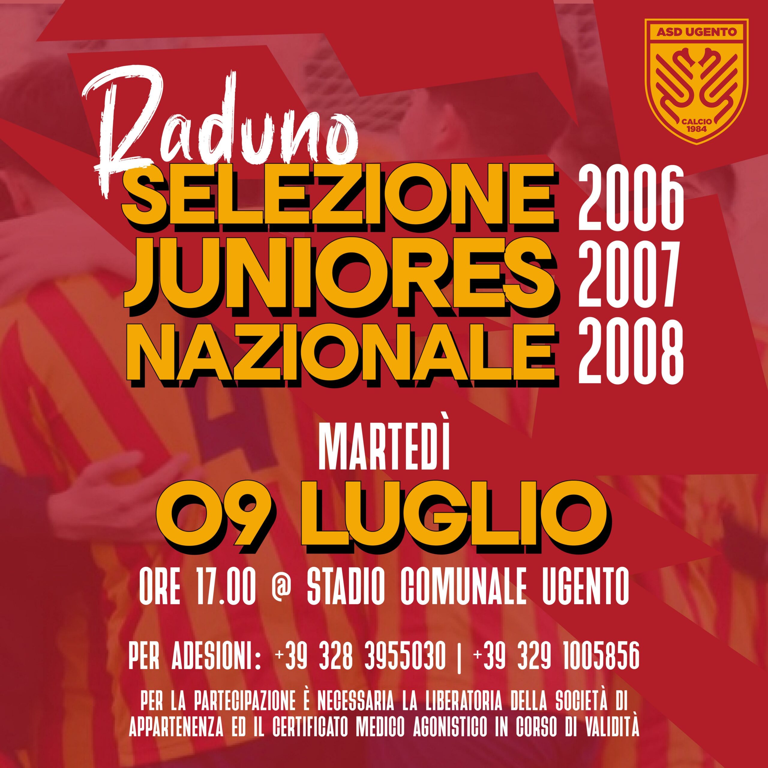 ASD Ugento Calcio: Raduno di Selezione per la Squadra Juniores